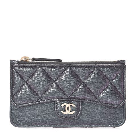 chanel zipper card case|CHANEL Iridescent Caviar Quilted Flap Zip Card Holder.